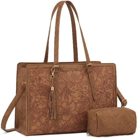 LOVEVOOK Laptop Bag for Women, Vintage