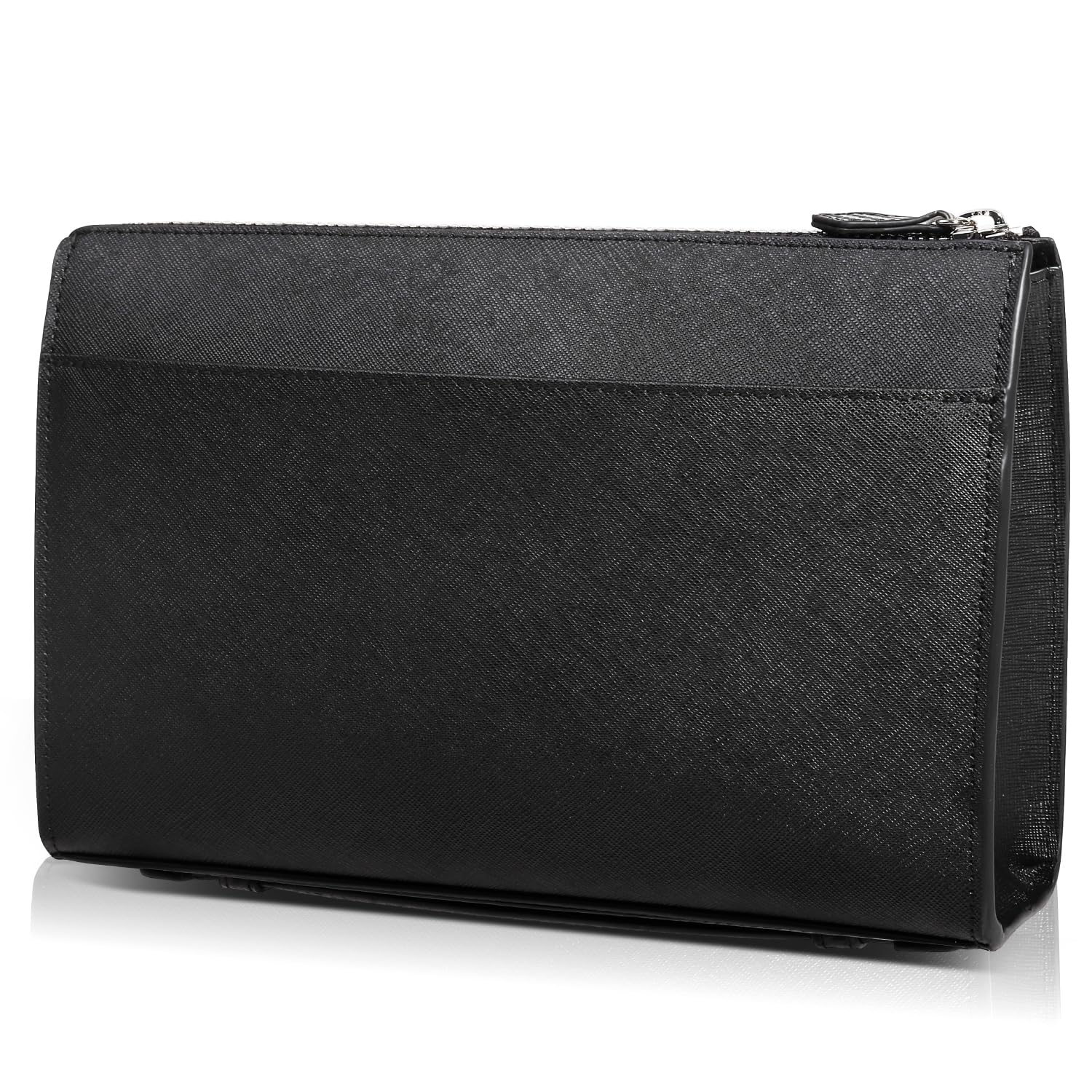

Clutch Bag Wedding Genuine Leather Brand Small Ceremonial Leather B5 Second Bag Popular Clutch Men Handle Black Black [PHLOX] Men s (Saffiano Leather)