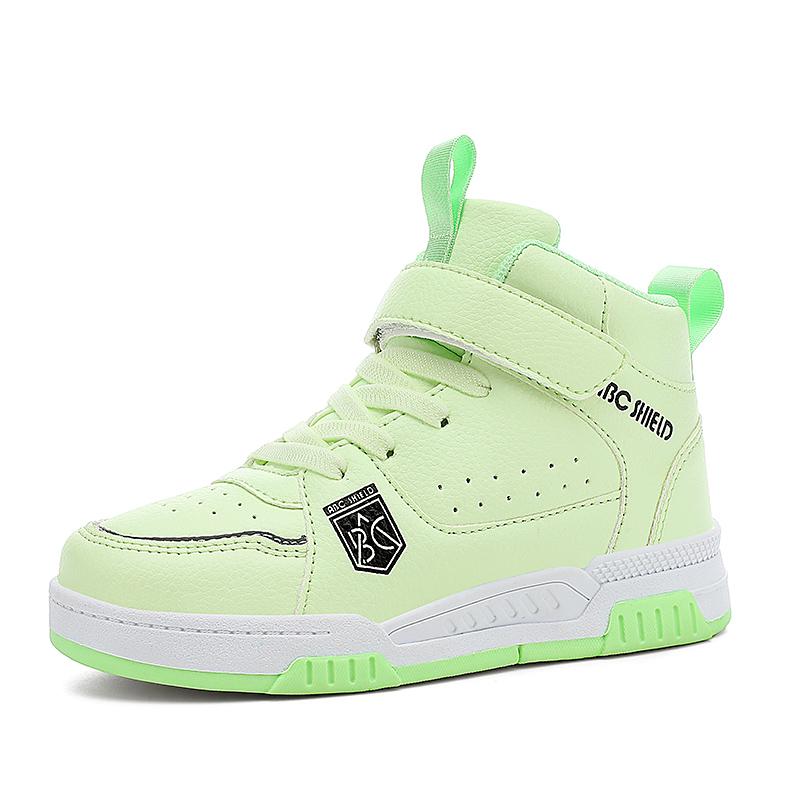 Children's High-Top Basketball Shoes Non-Slip Outdoor Jogging Sneakers Breathable Athletic Trainers for Boys And Girls