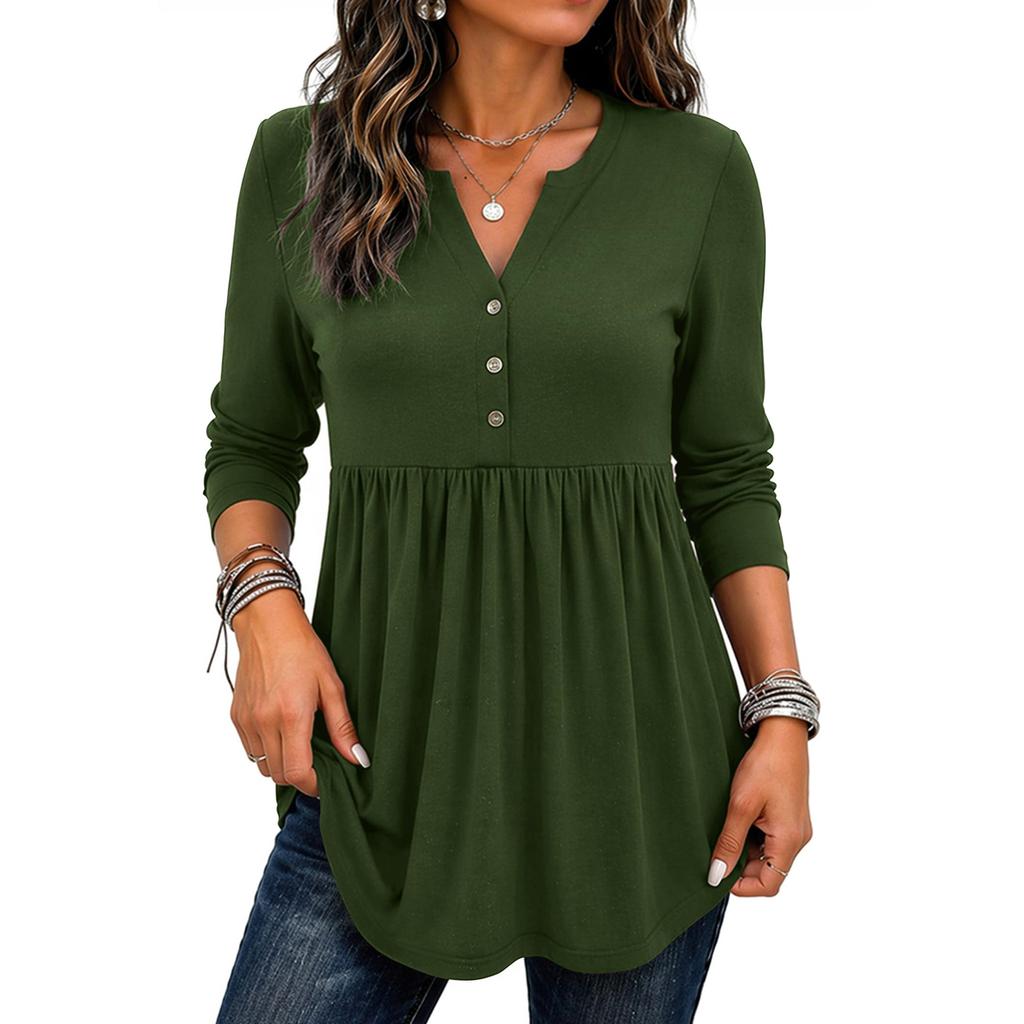Women's Casual Fashion Top Long-Sleeve T-Shirt