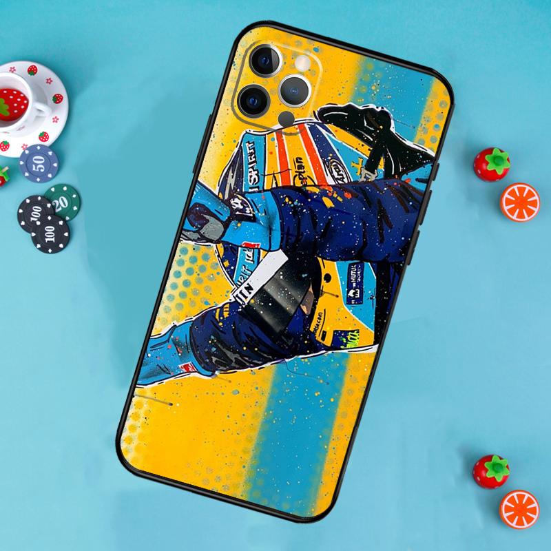 

Fernando Alonso Phone Case For iPhone 16 15 13 14 12 11 Pro Max X XR XS Max 14 Plus Soft Case Cover iPhone 11 Pro