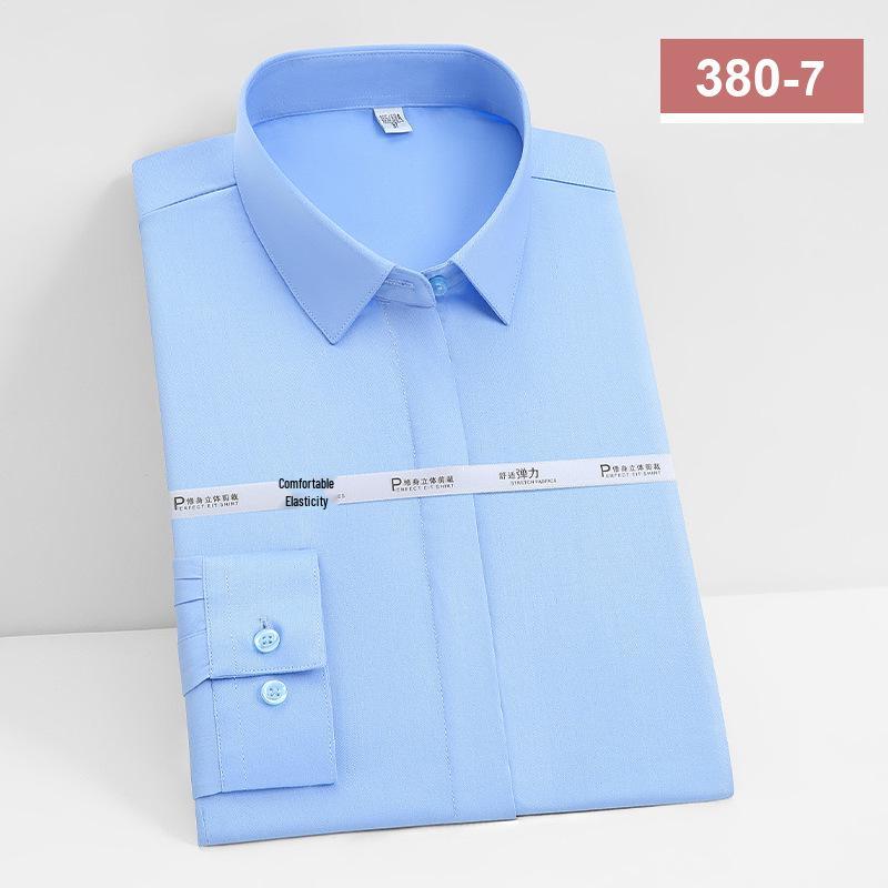 Unisex Long Sleeve Bamboo Fiber Non-Iron Shirt - High Drape and Elastic, Available In Stock.