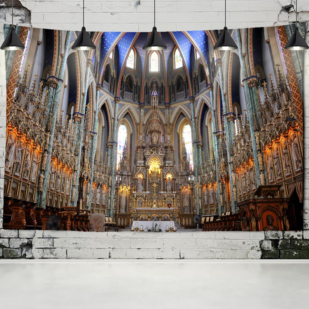 Wiener christliche Kirche Jesus Tapisserie Home Decor Wand Kunst Wandbild Drop Wand Tuch Christus Wandteppiche Kirche Dekoration