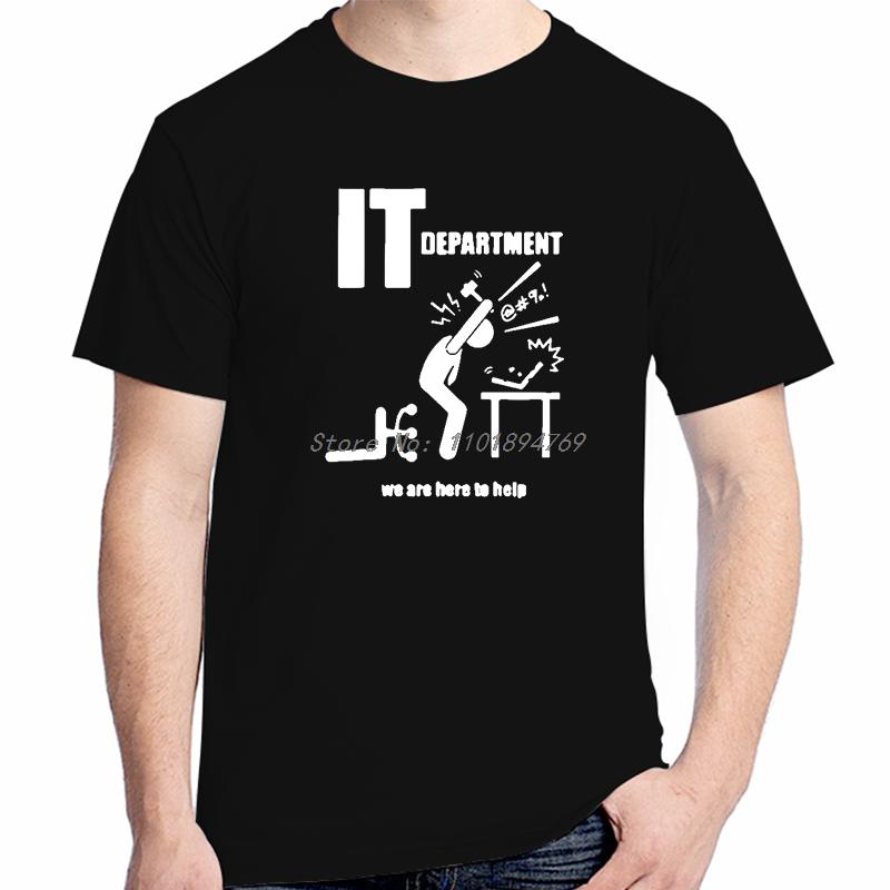 It Departunisextt Help Humour Funny Shirts Graphic Tee Tops Tshirt New Arrival Goods New Shirts And Tshirts Unisexs Cotton Tshirt