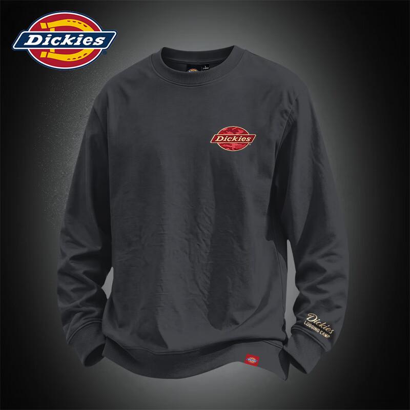 Felpa con scollo a girocollo da uomo Dickies con logo minimalista americano