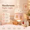 Birthday Gift Cute Mushroom Night Light 1 Color Light Cartoon Bedside Light Novelty Stereoscopic Ambient Lamp Kids