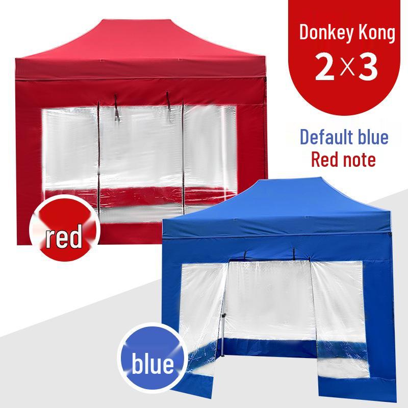 Large Telescopic Outdoor Advertising Tent: Folding Rainproof Canopy and Sunshade with Four-Legged Design