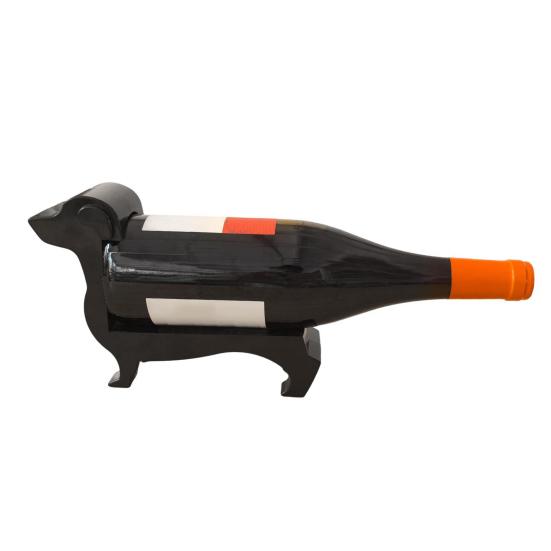 Dachshund Wine Bottle Holder Dog Shaped Beer Bottle Display Stand Organizer Rack Home Kitchen Bar Dining Table Desktop Decoration
