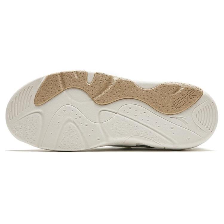 Anta Life Collection Back Rise Abrasion Resistant Slip Resistant Low Top Casual Shoes Women's White Green 122428854-3