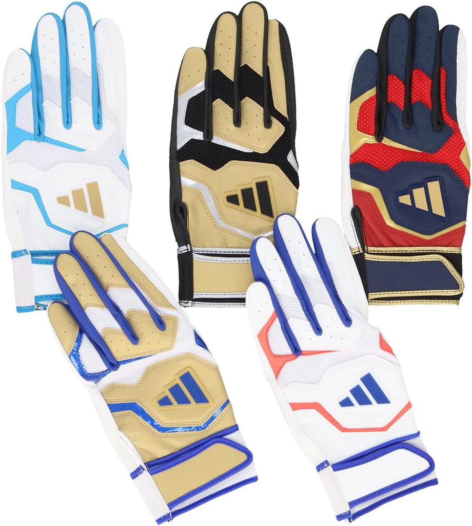 Adidas Basebollslagning Storlek Marinblå x Röd Storlek LBG404 Handskar, 41, Grundläggande, (2964), L,