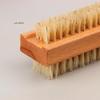 1Pcs Double-Sided Soft Nail Cleaning Brush with Wood Handle for Manicure Pedicure Dust Removal And Nail Care Scrubbing Tool