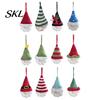 Festive Winter Room Ornaments Hand Crochet Christmas Gnome Ornaments, Knitted Faceless Hanging Decorations, Reusable Holiday Door Handles Yarn