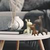 Home Décor Elk Family Matte Finish Ceramic Figurines - (Set of 3, Matte Brown)