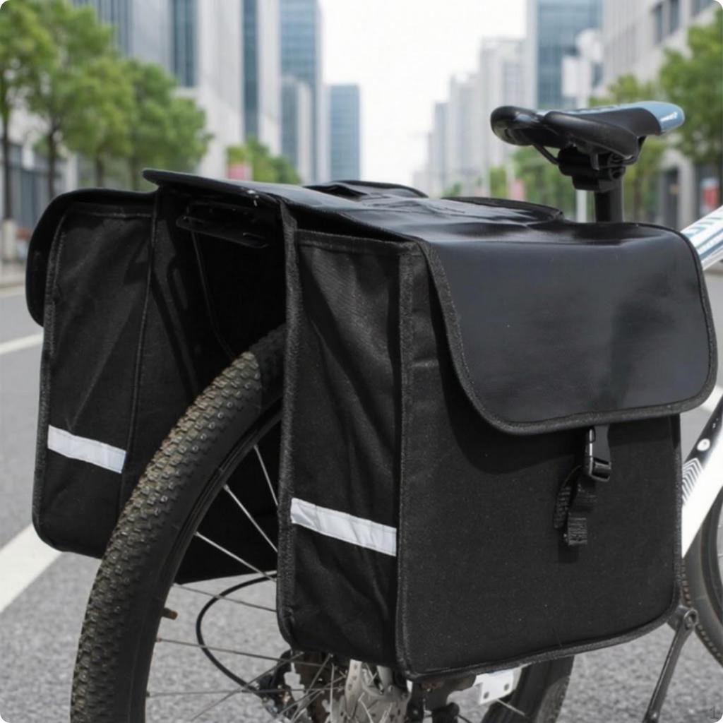 Bike Pannier Bag with Reflective WaterResistantResistant Strips Large