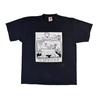 Maglietta Vintage 00s Ryan Adams Tour Country Alternativo Rock Indie Nera XL