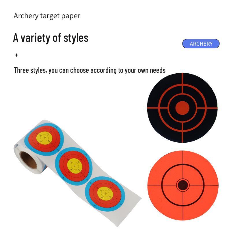 Papier Cible de Tir à l'Arc Portable Auto-Adhésif Éclaboussures - Pratique, Variété de Styles