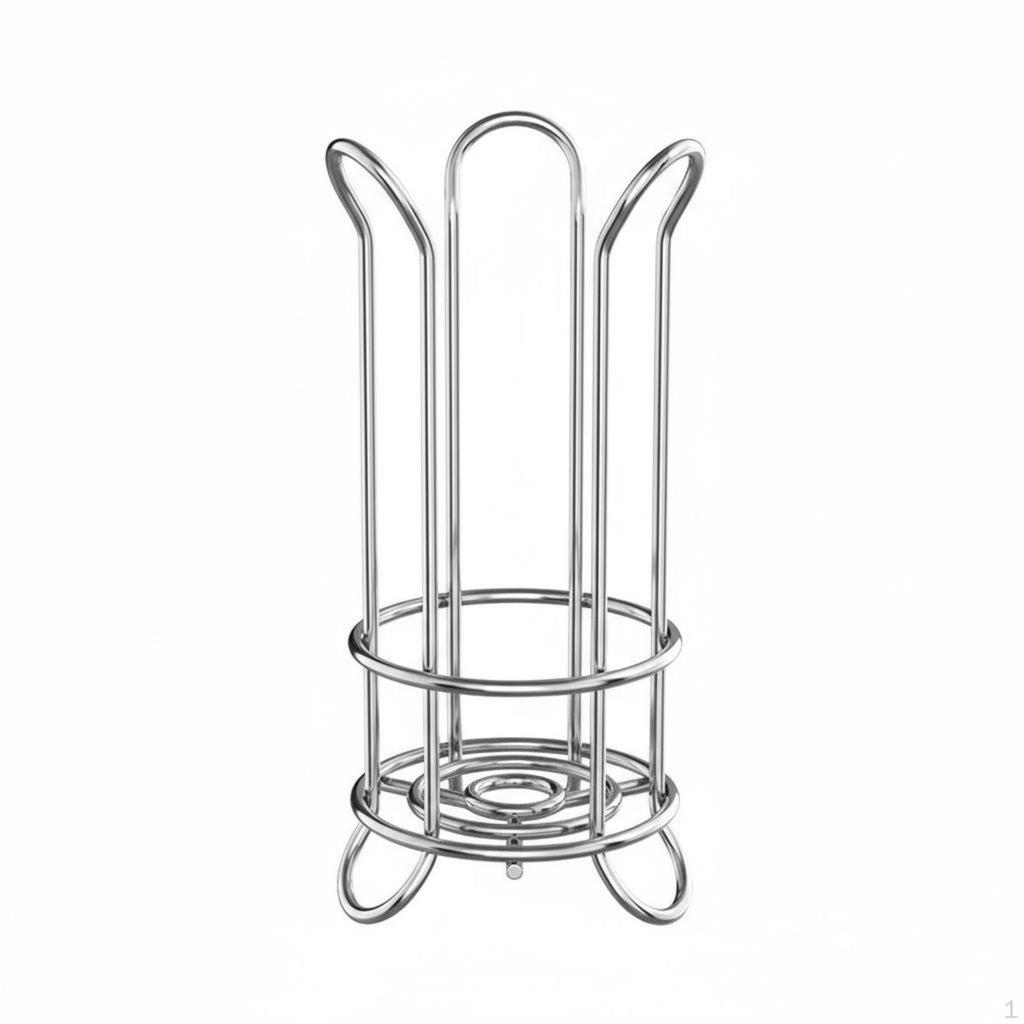 Portarotolo di Carta Verticale Dispenser e Organizer per WC di Grande Capacità Salvaspazio Autoportante