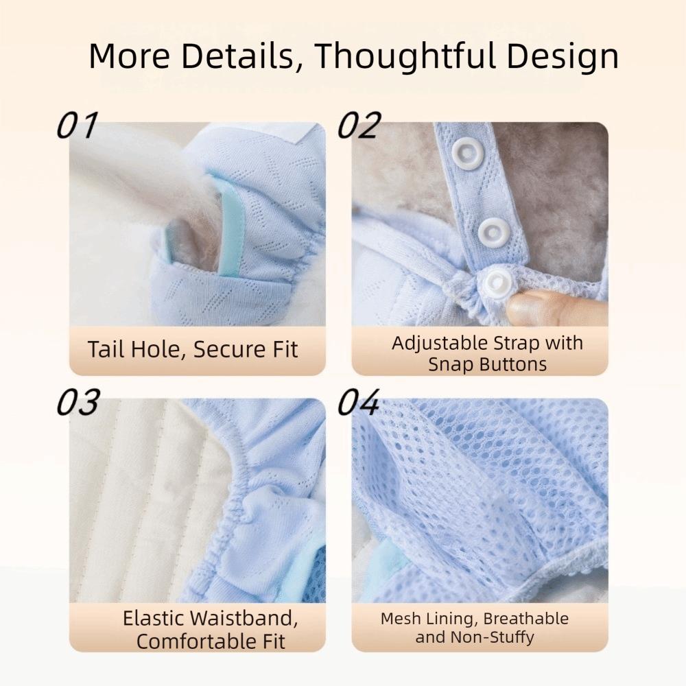 Suspenders Style Dog Physiological Pants Breathable Pet Sanitary Pants  Anti Harassment