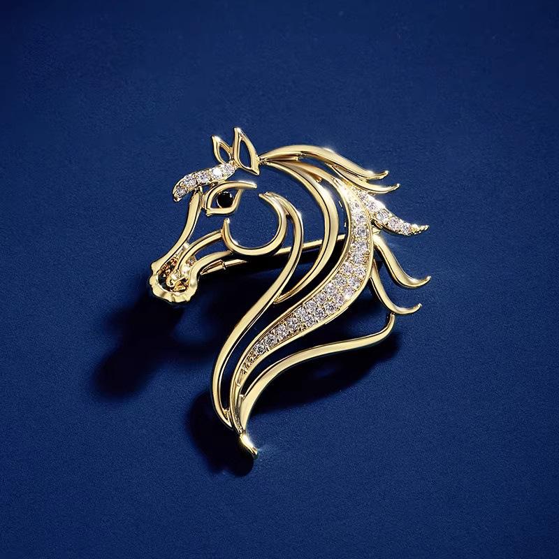 The  Success on Arrival  Brooch, An Exquisite Flower-shaped Pin, Features An Advanced Design for The Year of The Horse.