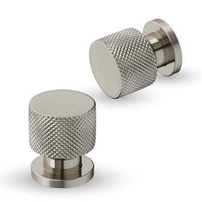 2 Stück Knöpfe für Schubladen – Aluminium Türknöpfe, Moderne Schrankgriffe für Küche, Büro und Schränke & Kommoden (Satin-Matt-Finish)