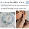 Ladies' Crystal Bracelet, Cat's Eye Stone Bracelet, Gray Moonstone, Labrador Butterfly Charm Bracelet, Jewelry