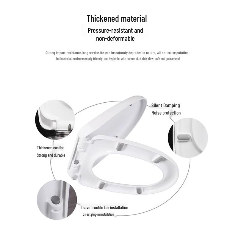 Zhangshi Yijia Yushi Large U-Shape PP Toilet Seat