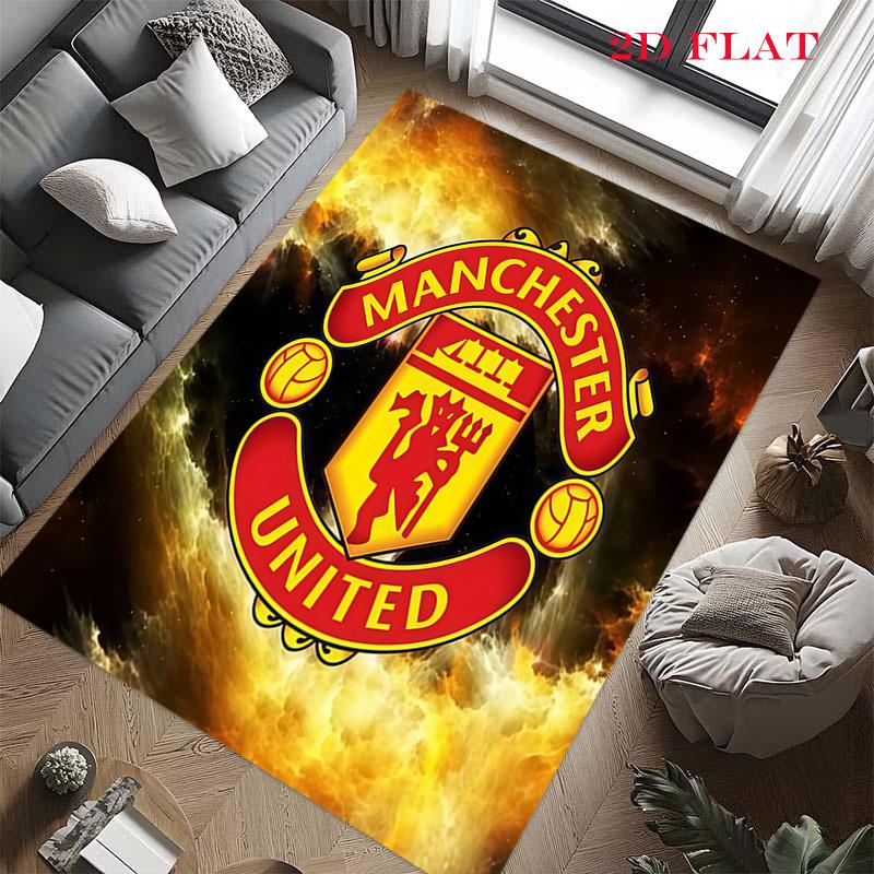 Man Utd Carpet Rug for Living Room Bedroom Home Sofa Decoration,Kids Play Nonslip Floor Mat