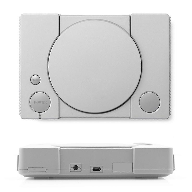 PS1 Mini Game Console Two Game Controllers AV Video Output Built-in 620  Games Support Two Players
