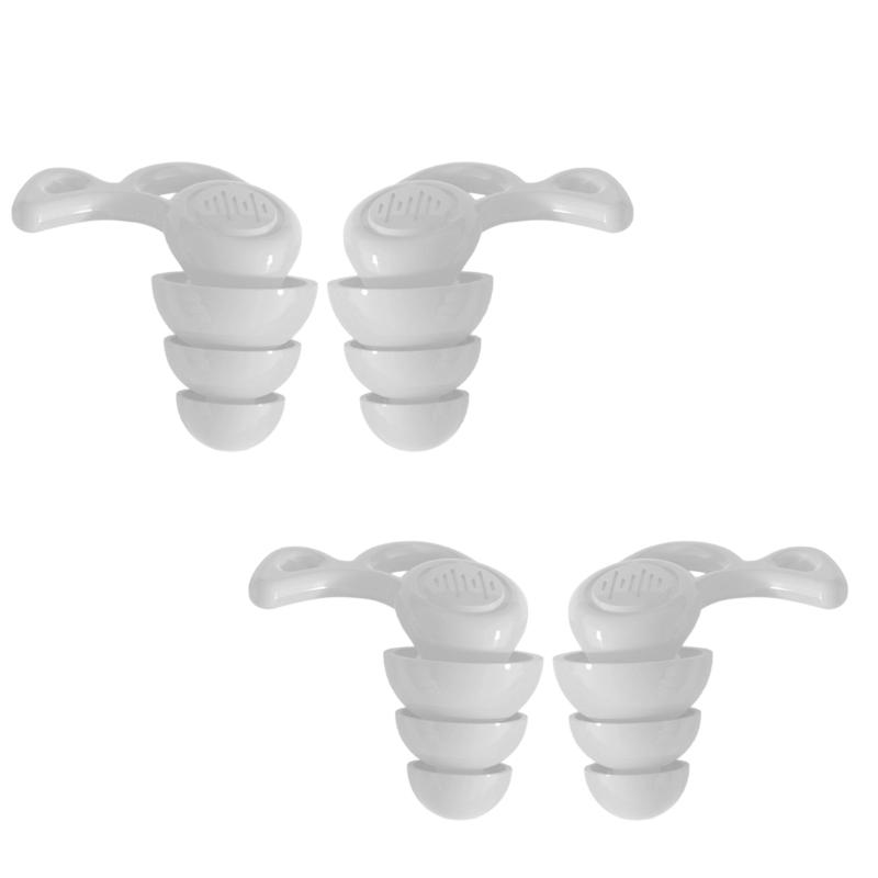 Xiaomi 1/2 Pairs Professional 3-Layer Noise Canceling Earplugs, Ultra Soft Silicone for Sleeping Swimming & Work, Reusable & Waterproof