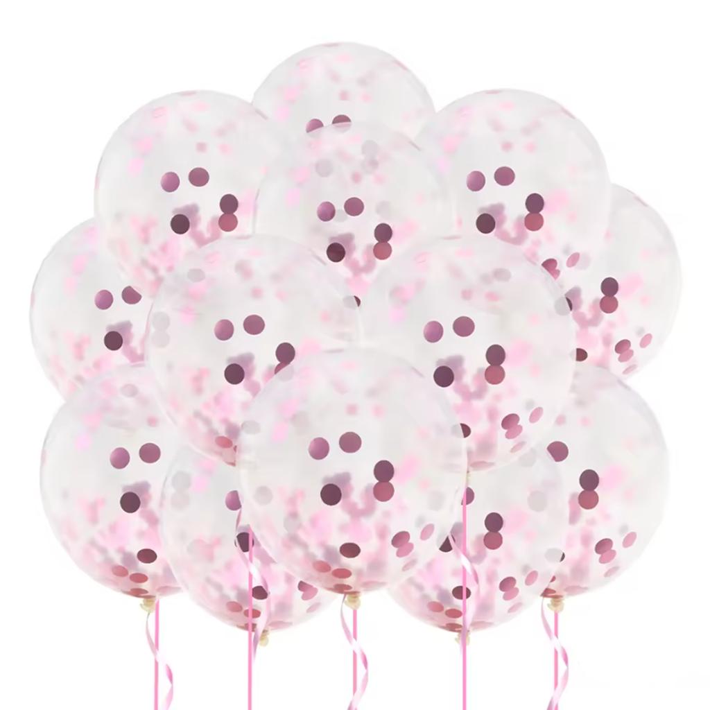 20pcs 12inch Confetti Metallic Metal Balloons Gold Blue Pink Latex Ballon Wedding Birthday Party Decoration Baby Shower Globos