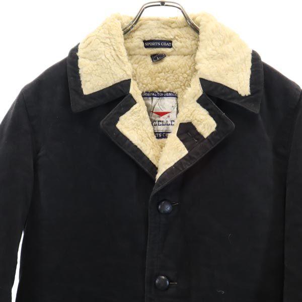GAZELLE coat L black Fur lining Men's Used
