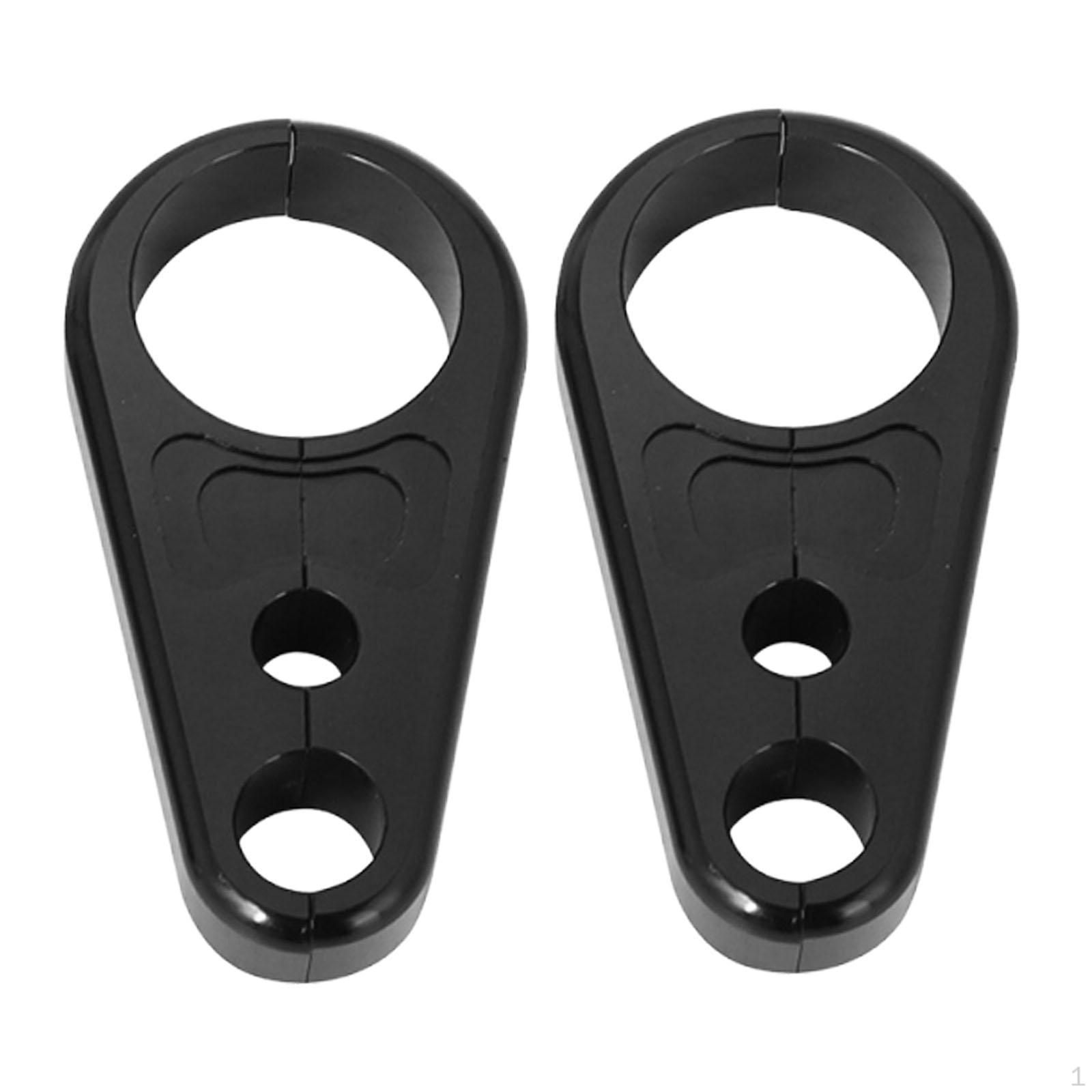 

2 Motorcycle Brake Cable Clamps, Line Clip Holder, Practical, Easy to Mount, Portable чёрный