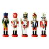 Set de 5 Figuras de Soldado Rompenueces de Madera Marioneta Tradicional Adorno de Decoración para el Hogar Para Dormitorio Vitrina de Gabinete de Vino
