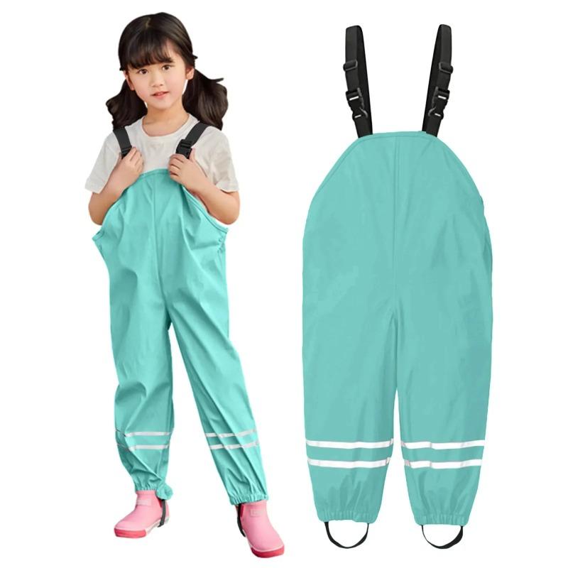 Kinder Wasserdichte Regenhose Kleinkind Kinder Jungen Mädchen Regenhose Winddichte Wasserdichte Latzhose Overall Kleidung