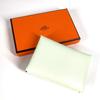 Hermes Bifold Slim Calvi Duo Card Case Coin Compartment  Wallet Coin Purse