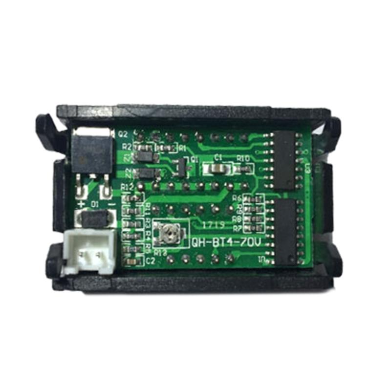 Battery Capacity Monitor 5-70V Voltmeter Multimeter Tester Power Percentage Volt Indicator Gauge Waterproof LCD Display