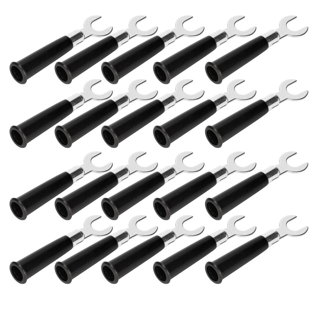 20Pcs 6mm U Y Type Electrical Crimp Terminals Insulated Fork Spade Wire Connectors for Industrial Electronic