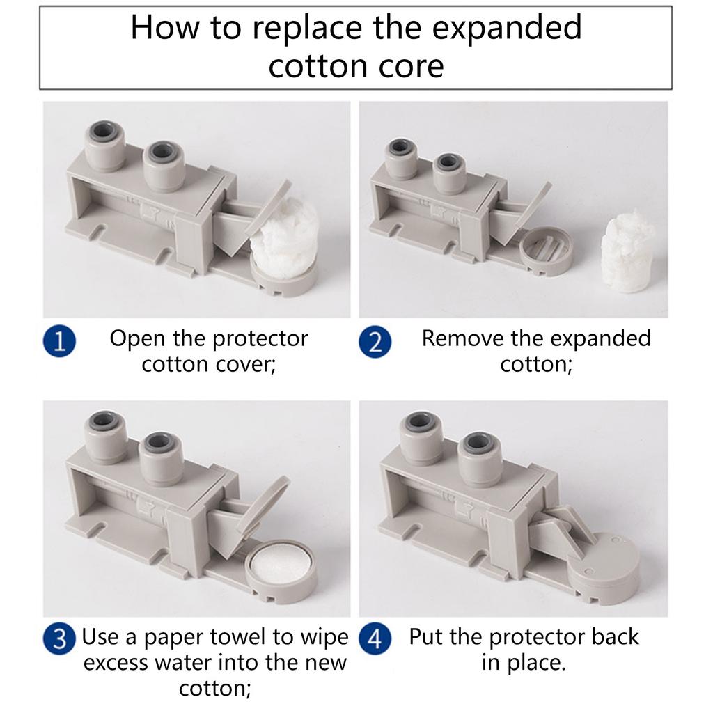 Wasserreiniger Wasseraustrittsschutzventile Schalter mit zwei Schnellanschlüssen Expandierte Baumwolle Fehlerstromschutzschalter