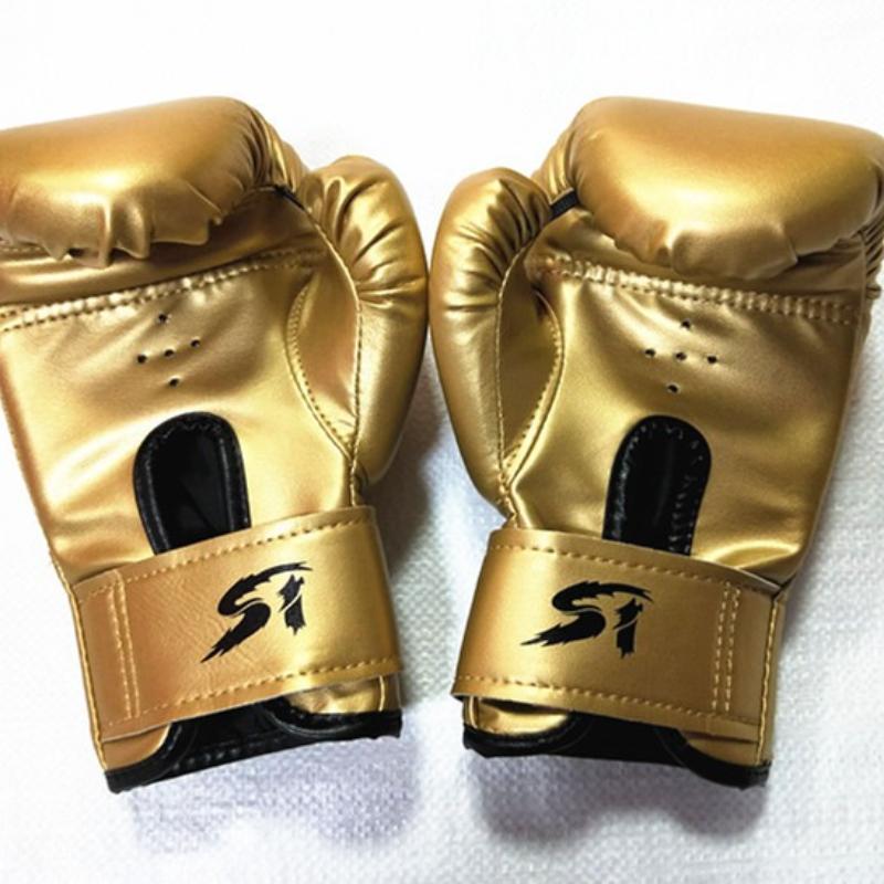 زوجان من قفازات الملاكمة للأطفال جلد PU مسامي لتدريب حقيبة اللكم موي تاي الكاراتيه المصارعة حماية اليد للشباب