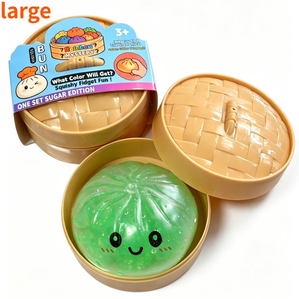 Hot Glitter Dumpling Squishy Maltose Series With Box Dumplings Sensory Squeeze Toy For Stress Relief Random Color