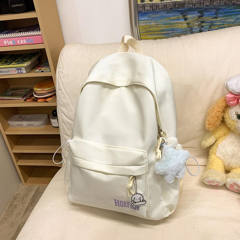 Korean Schoolbag Female College Student Simple and Versatile Commuting Travel Small Backpack Girl Japanese Casual Shopping Backpack