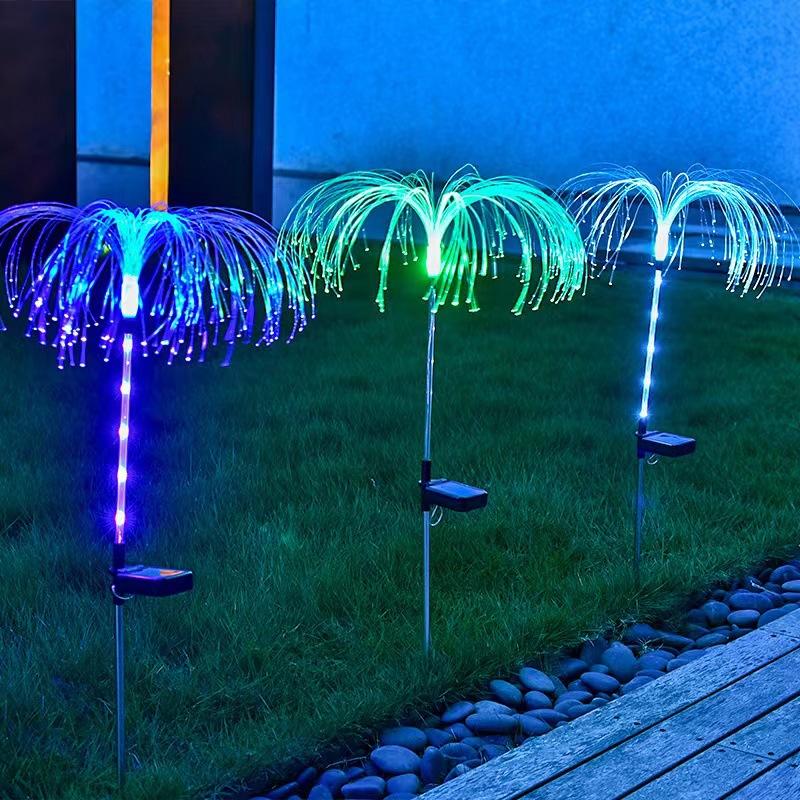 Solar Flower Lights Garden Decor Outdoor Waterproof Solar Yard Lights Color Changing