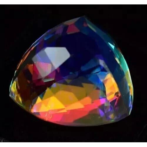 Natural Mystic Topaz Rainbow Color Trillion Cut 47-49 Ct Beautiful Gemstone