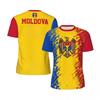 Tricouri de Fotbal cu Grafică Steagul Moldovei pentru Bărbați Trend de Vară Tricouri Imprimate cu Emblema Națională 3D Tricouri Casual Supradimensionate