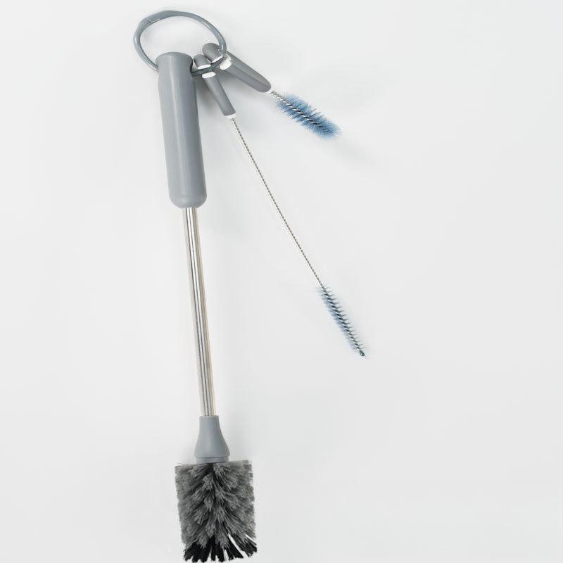 Household Stainless Steel Handle Bottle Brush, Cleaning Straw Brush Cup Brush Tool Set