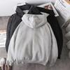 Men's Plus Size Fleece-Lined Zipper Hoodie: New 2023 Casual Loose Fit Jacket for Autumn & Winter
