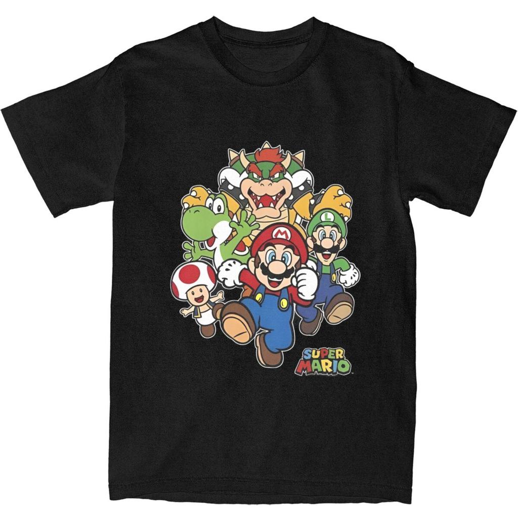 Kawaii Super MariosTshirts Unisex Short Sleeve O-neck Summer Top Tee Fashion and Causal for Summer