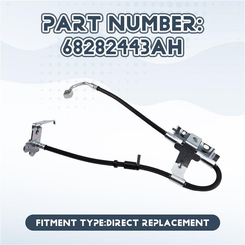 T42C-For Jeep Wrangler 2021-2022 Compatible Front Brake Hose Power Brake Booster Vacuum Hose 68282443AH чёрный