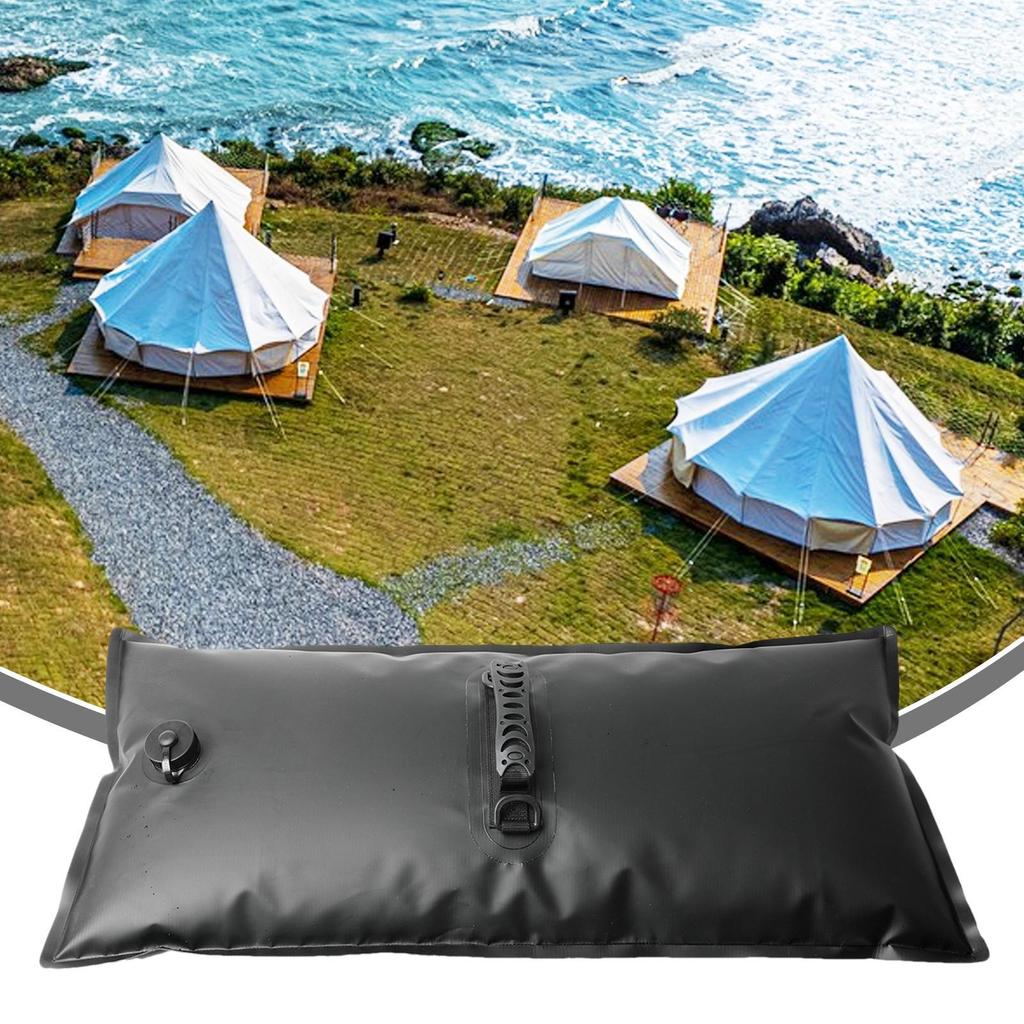 Poids pour auvent Poids de tente Support de base Résistant au vent avec poignée Sac à eau Pliable pour auvent extérieur Fond de tente de fête