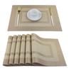 WHQ 4PCS 40x30cm Placemats PVC Dining Table Mat Disc Bowl Pads Coasters Waterproof Table Cloth Pad Modern Non-slip Pad